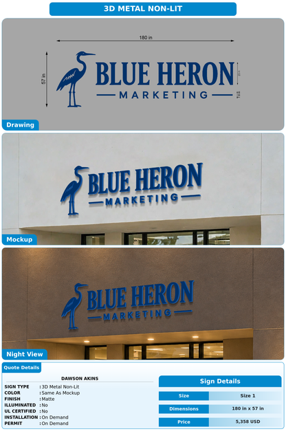 CUSTOM MOCKUP SIGN FOR Dawson Akins