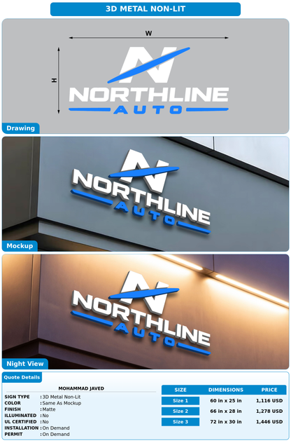 CUSTOM MOCKUP SIGN FOR Mohammad Javed