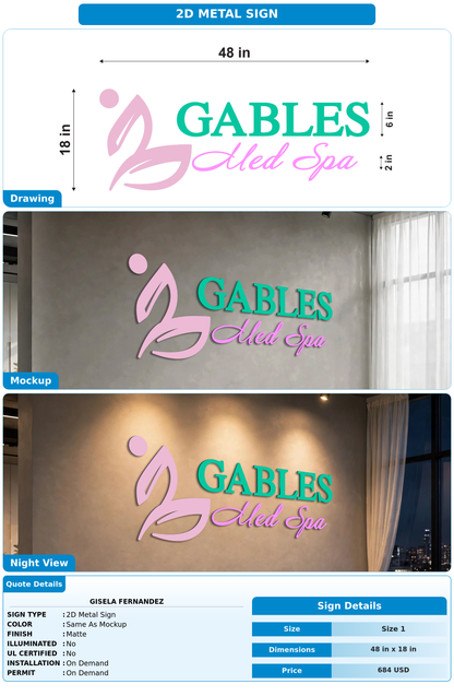 CUSTOM MOCKUP SIGN FOR Gisela Fernandez