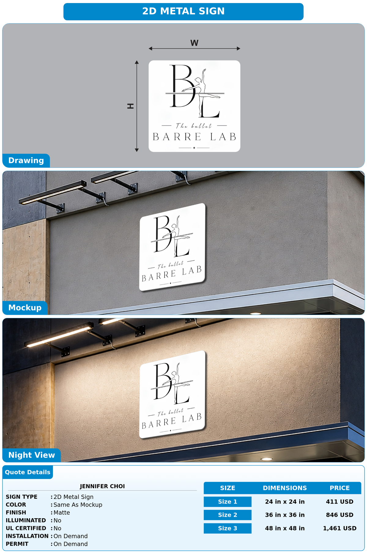 CUSTOM MOCKUP SIGN FOR Jennifer Choi