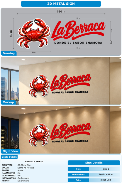 CUSTOM MOCKUP SIGN FOR gabriela Prieto
