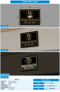 CUSTOM MOCKUP SIGN FOR Rosalyn