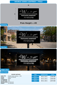 CUSTOM MOCKUP SIGN FOR Wilmer Santiago