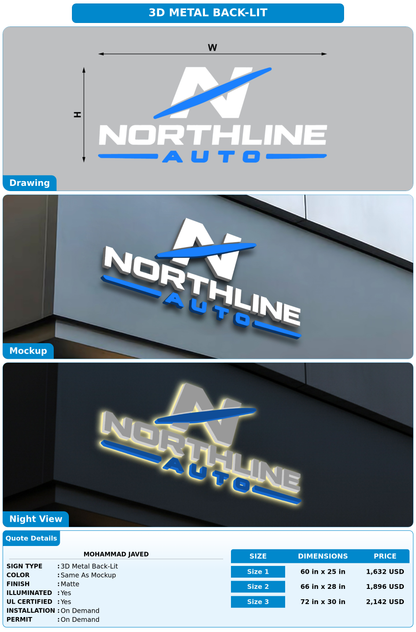 CUSTOM MOCKUP SIGN FOR Mohammad Javed
