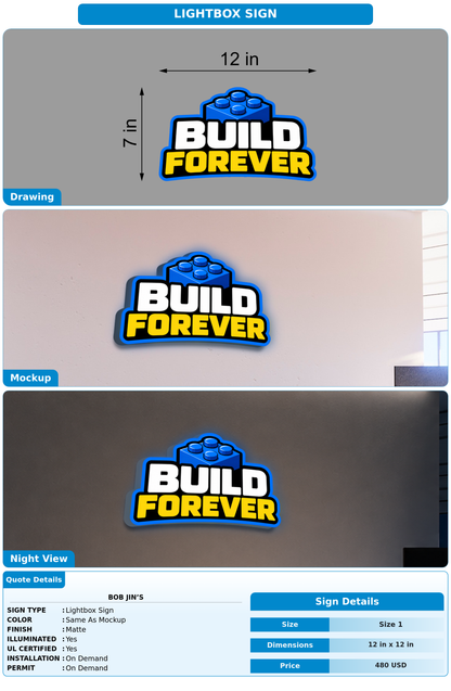 CUSTOM MOCKUP SIGN FOR Bob Jin’s