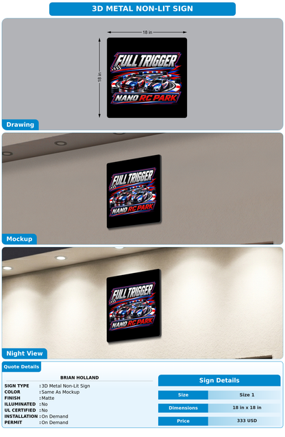 CUSTOM MOCKUP SIGN FOR Brian Holland