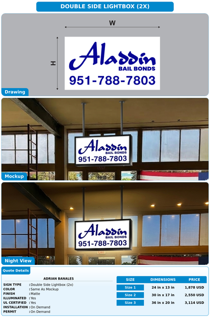 CUSTOM MOCKUP SIGN FOR Adrian Banales