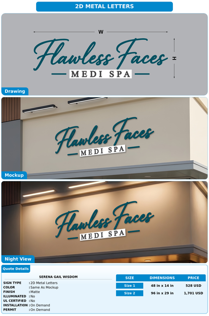 CUSTOM MOCKUP SIGN FOR Serena Gail Wisdom