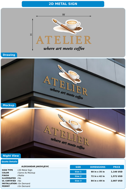CUSTOM MOCKUP SIGN FOR Aleksandar Jakovljevic
