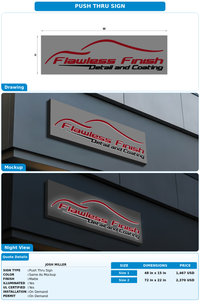 CUSTOM MOCKUP SIGN FOR Josh Miller