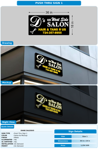 CUSTOM MOCKUP SIGN FOR Diane Dalessio