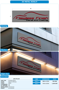 CUSTOM MOCKUP SIGN FOR Josh Miller