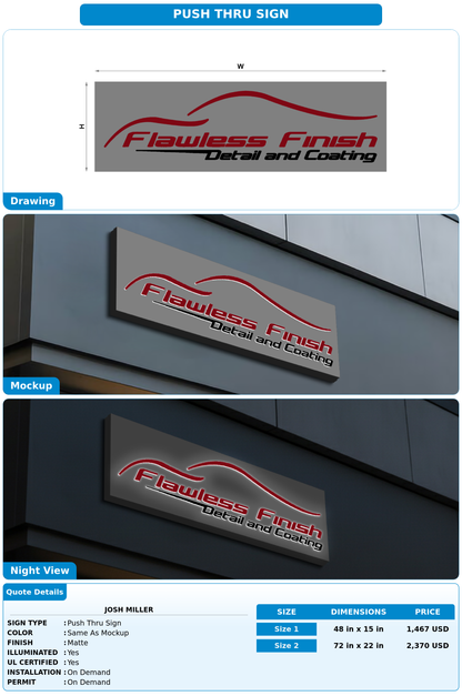 CUSTOM MOCKUP SIGN FOR Josh Miller