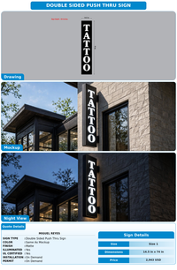 CUSTOM MOCKUP SIGN FOR MIGUEL REYES