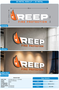 CUSTOM MOCKUP SIGN FOR Trevor Reep