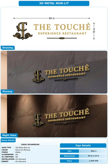 CUSTOM MOCKUP SIGN FOR Carol Richardson