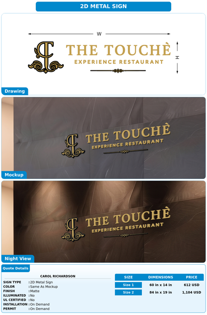CUSTOM MOCKUP SIGN FOR Carol Richardson