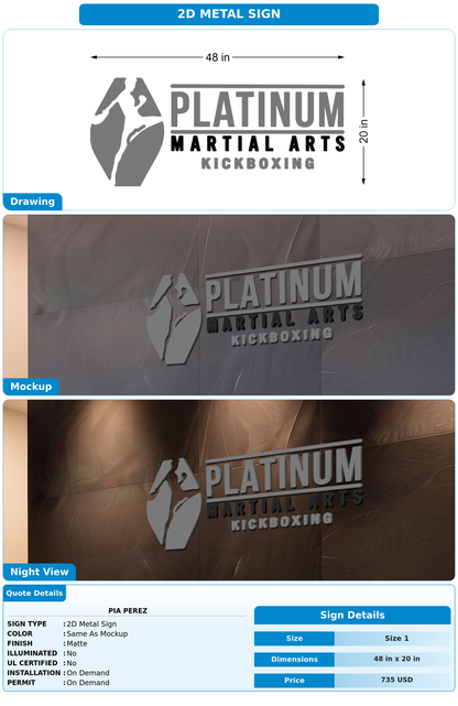 CUSTOM MOCKUP SIGN FOR Pia Perez