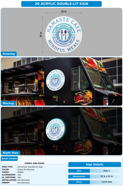 CUSTOM MOCKUP SIGN FOR Cheryl Ann Zusin