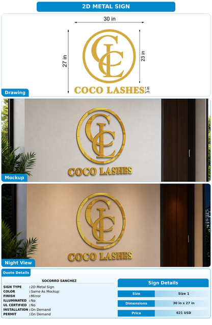 CUSTOM MOCKUP SIGN FOR Socorro Sanchez