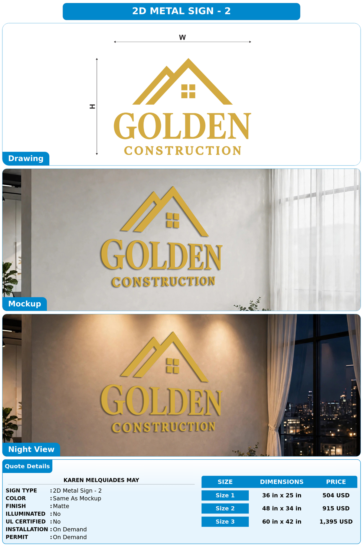 CUSTOM MOCKUP SIGN FOR Karen Melquiades may