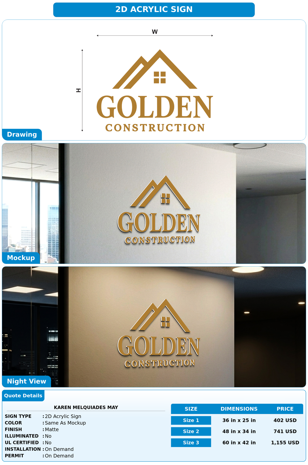 CUSTOM MOCKUP SIGN FOR Karen Melquiades may