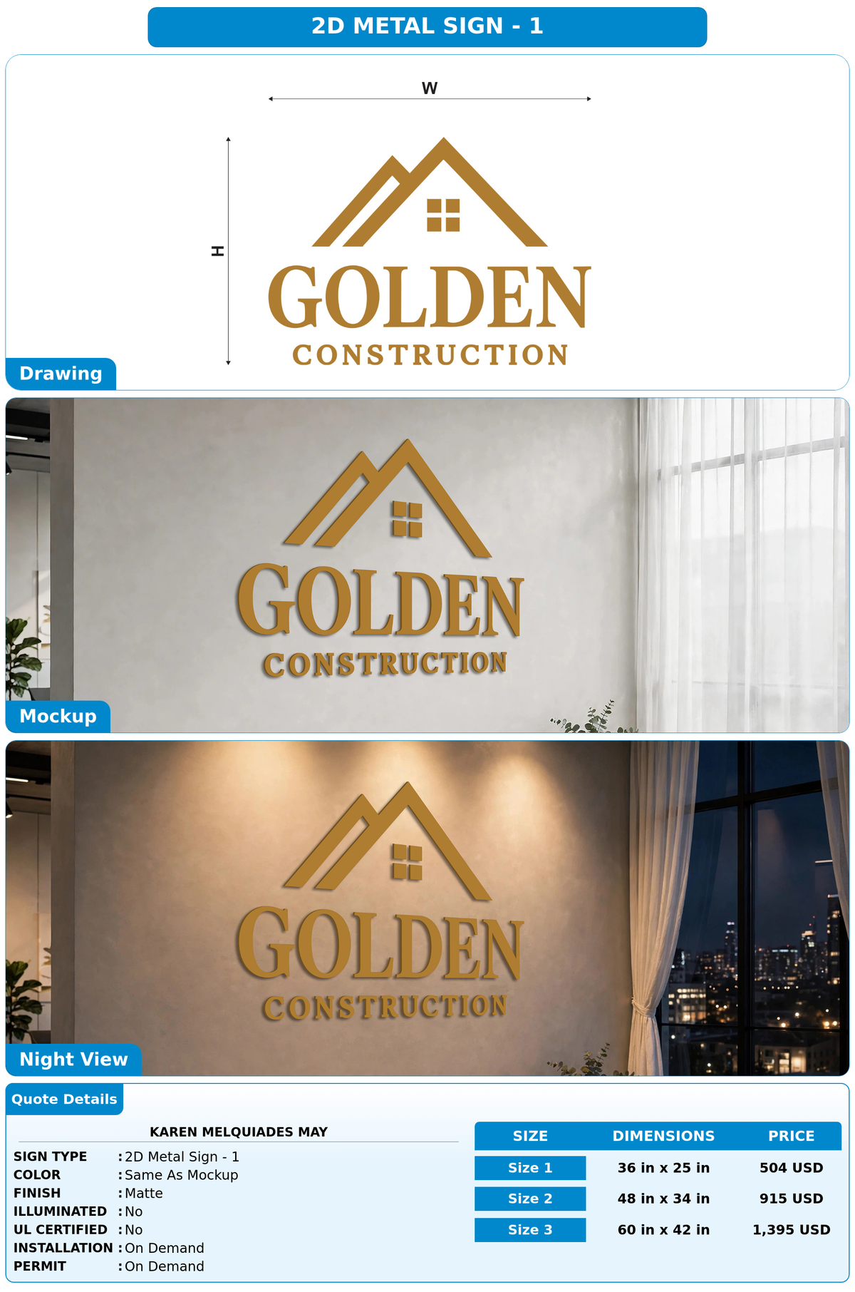 CUSTOM MOCKUP SIGN FOR Karen Melquiades may