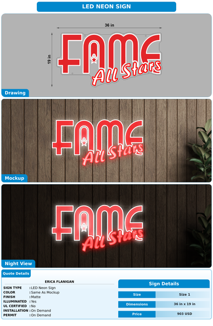 CUSTOM MOCKUP SIGN FOR Erica Flanigan