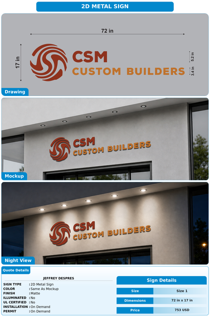 CUSTOM MOCKUP SIGN FOR Jeffrey Despres