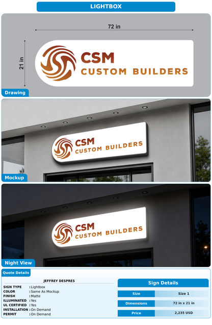 CUSTOM MOCKUP SIGN FOR Jeffrey Despres