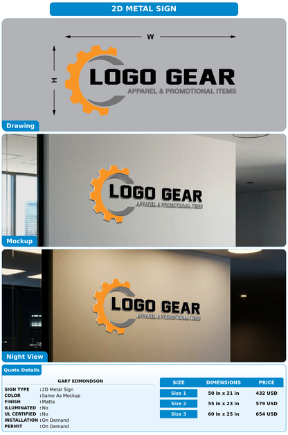 CUSTOM MOCKUP SIGN FOR Gary Edmondson