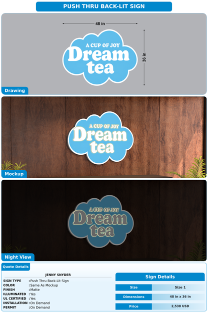 CUSTOM MOCKUP SIGN FOR Jenny Snyder