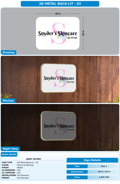 CUSTOM MOCKUP SIGN FOR Jenny Snyder