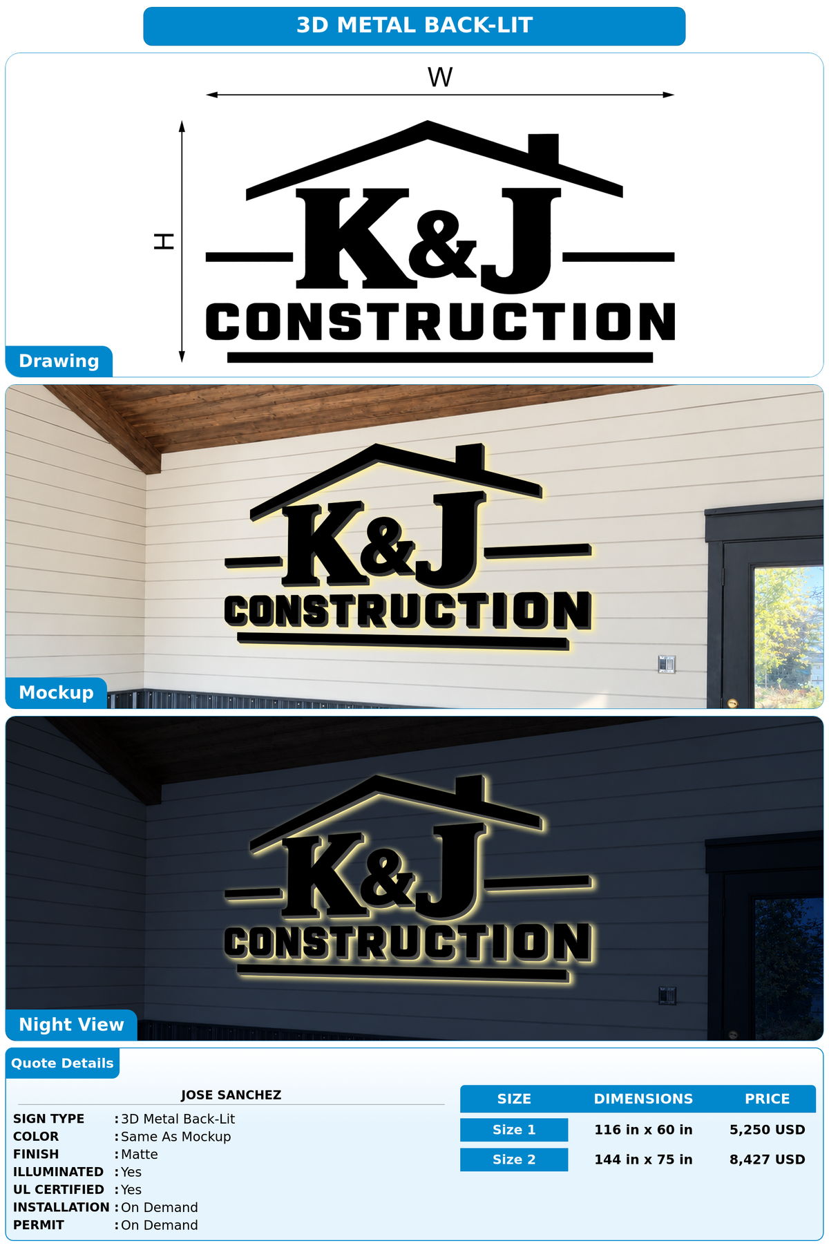 CUSTOM MOCKUP SIGN FOR Jose Sanchez