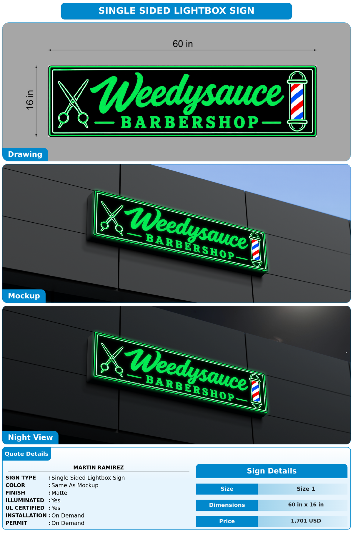 CUSTOM MOCKUP SIGN FOR Martin Ramirez