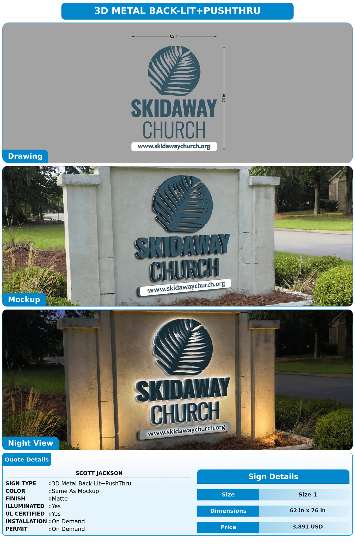 CUSTOM MOCKUP SIGN FOR Scott Jackson