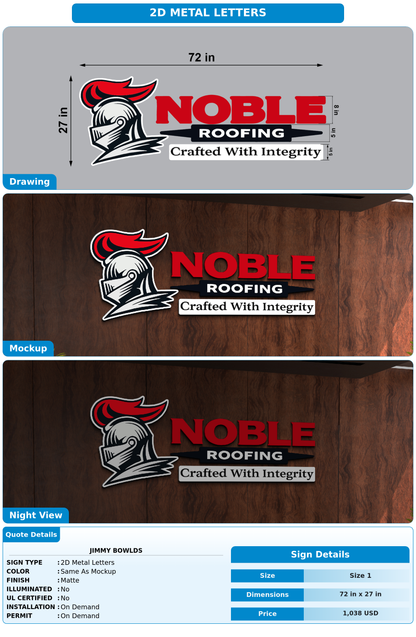 CUSTOM MOCKUP SIGN FOR Jimmy Bowlds