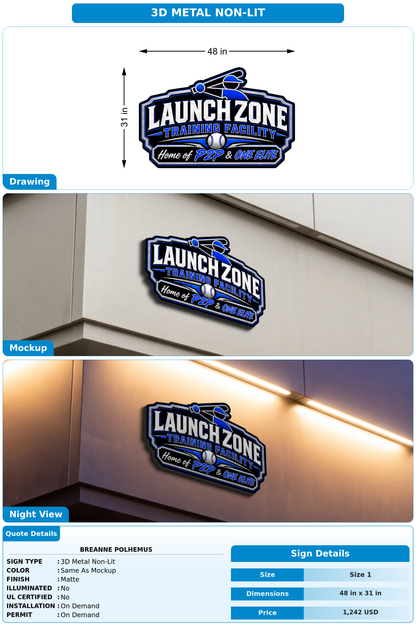 CUSTOM MOCKUP SIGN FOR Breanne Polhemus