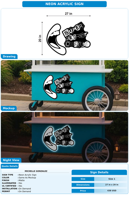 CUSTOM MOCKUP SIGN FOR Michelle Gonzalez
