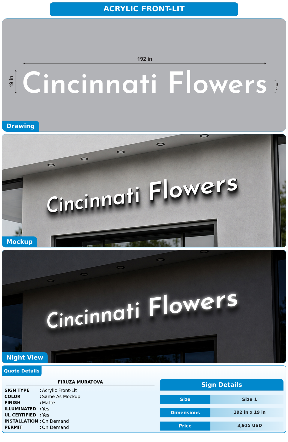 CUSTOM MOCKUP SIGN FOR Firuza Muratova