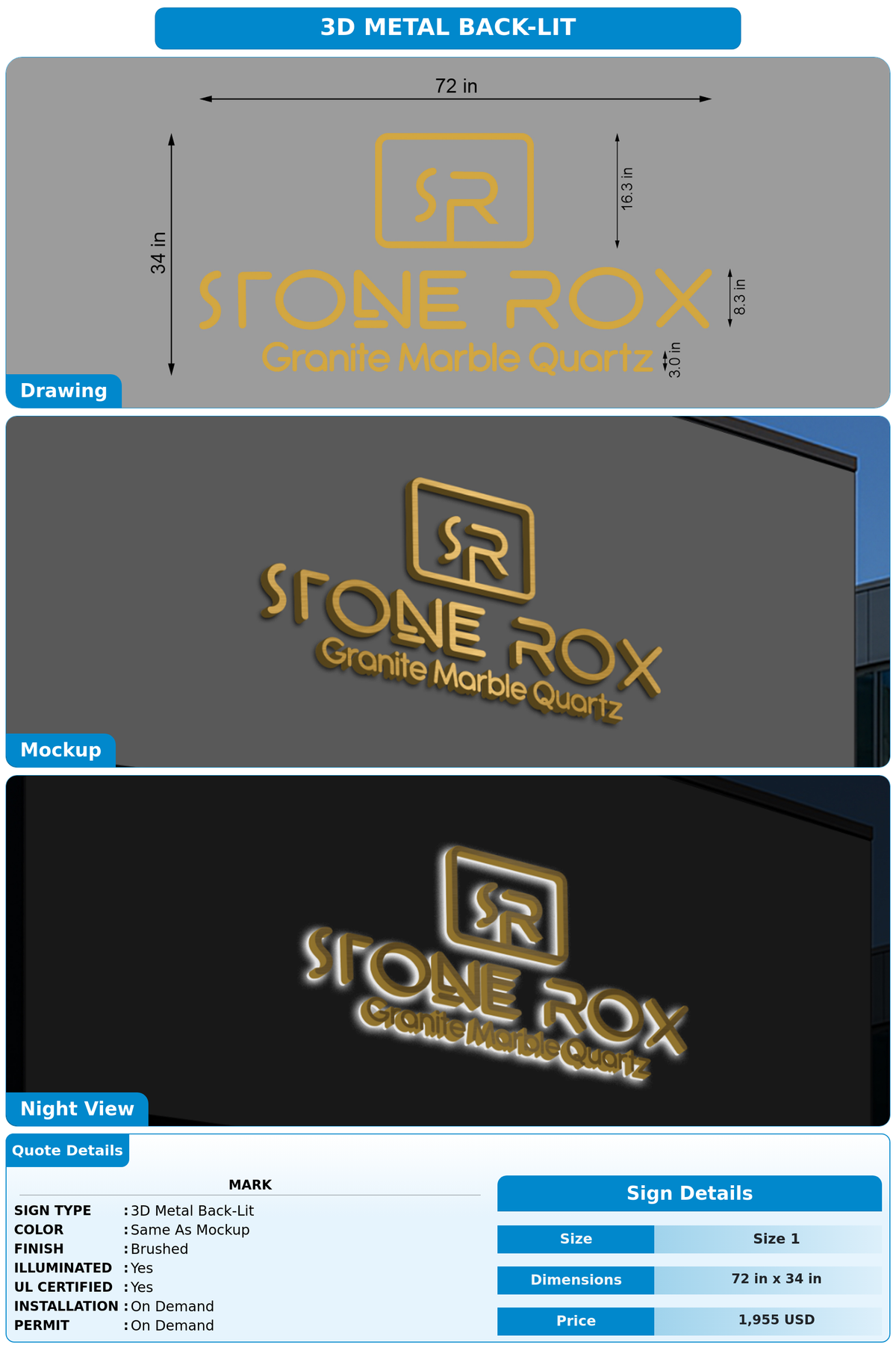 CUSTOM MOCKUP SIGN FOR Mark