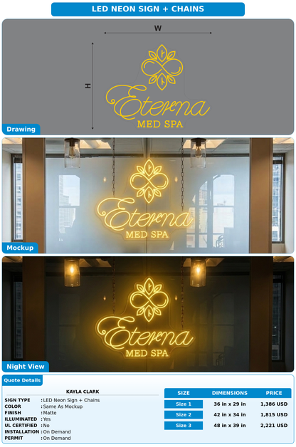 CUSTOM MOCKUP SIGN FOR Kayla Clark