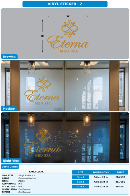 CUSTOM MOCKUP SIGN FOR Kayla Clark