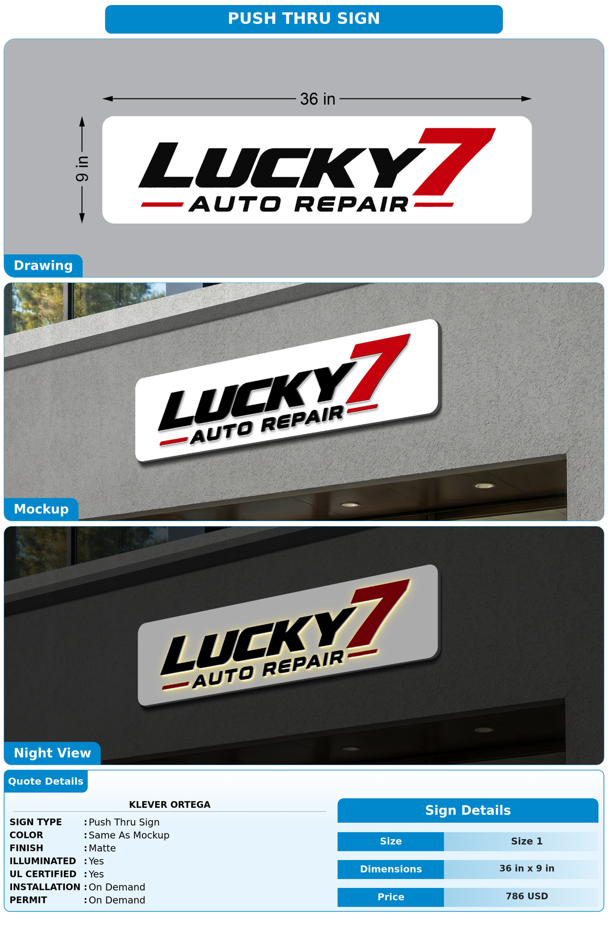 CUSTOM MOCKUP SIGN FOR Klever ortega