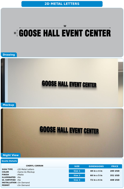 CUSTOM MOCKUP SIGN FOR Cheryl Corron