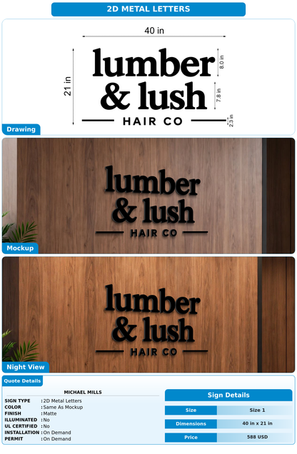 CUSTOM MOCKUP SIGN FOR Michael Mills