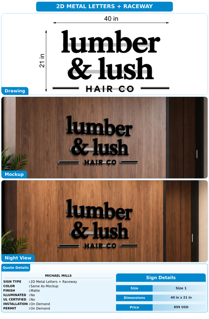 CUSTOM MOCKUP SIGN FOR Michael Mills