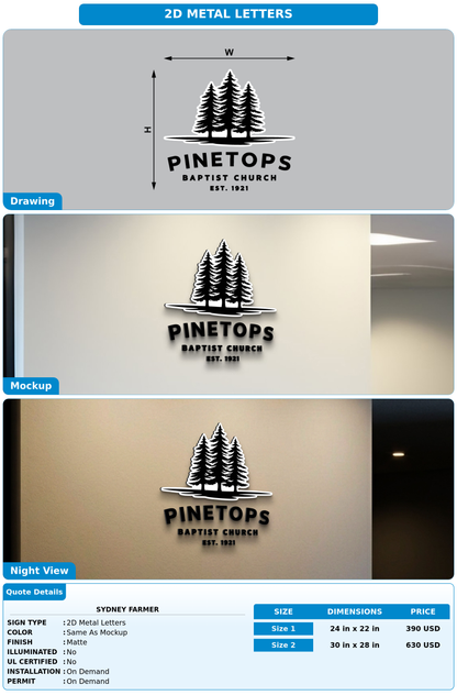CUSTOM MOCKUP SIGN FOR Sydney Farmer