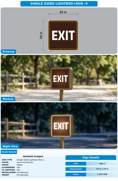 CUSTOM MOCKUP SIGN FOR Abubaker Alnajjar