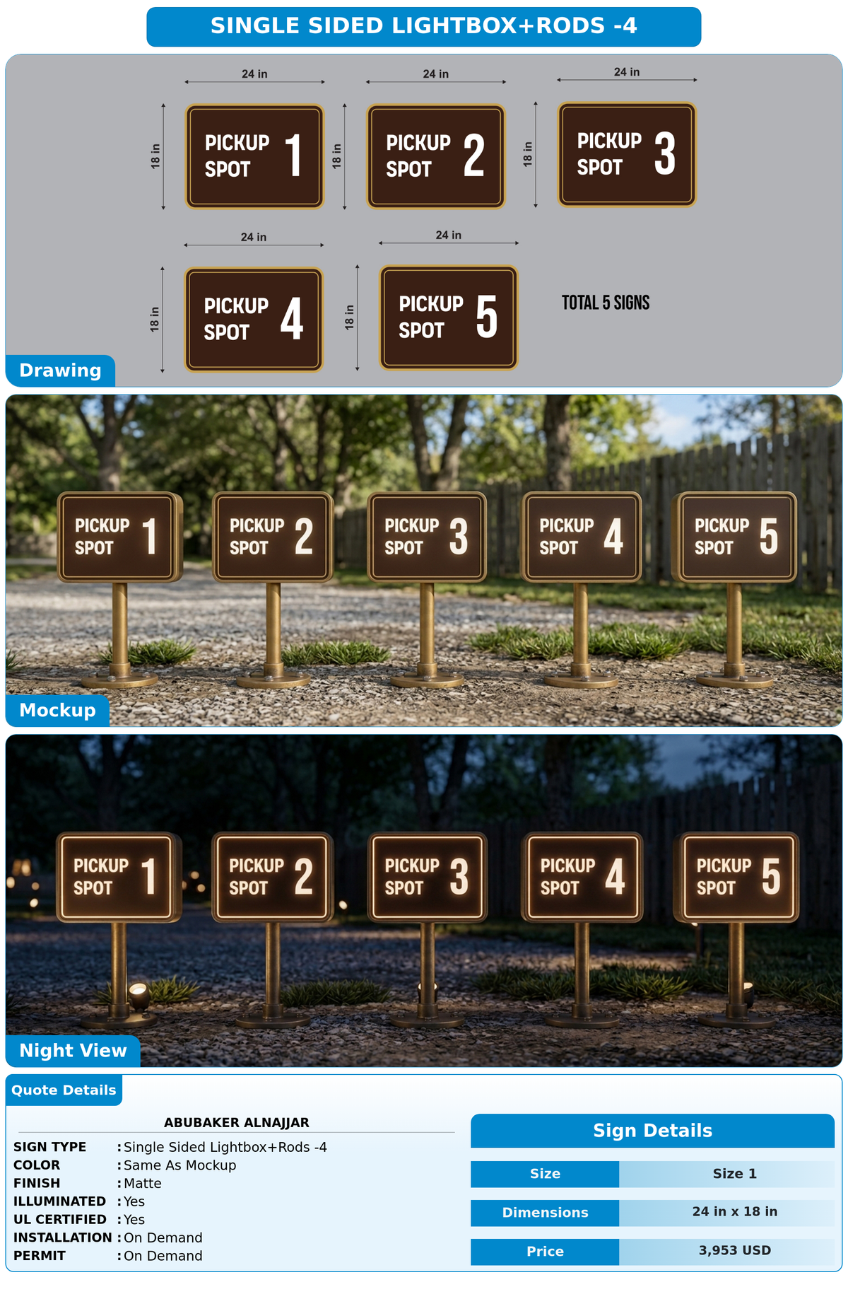 CUSTOM MOCKUP SIGN FOR Abubaker Alnajjar